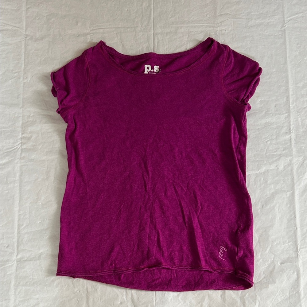 P.S. Kids Magenta Short Sleeve Tee